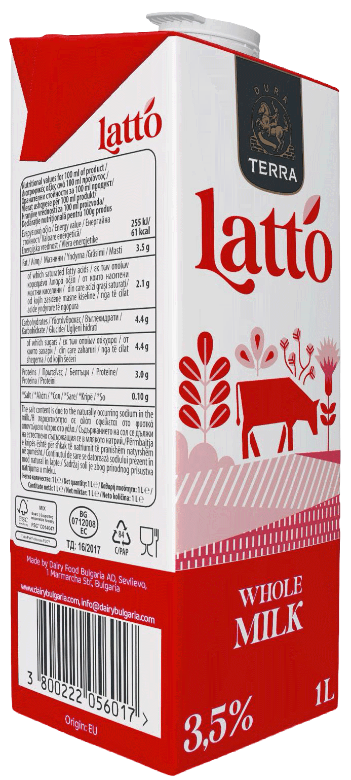 Dura Terra Lapte UHT 3.5% 1L